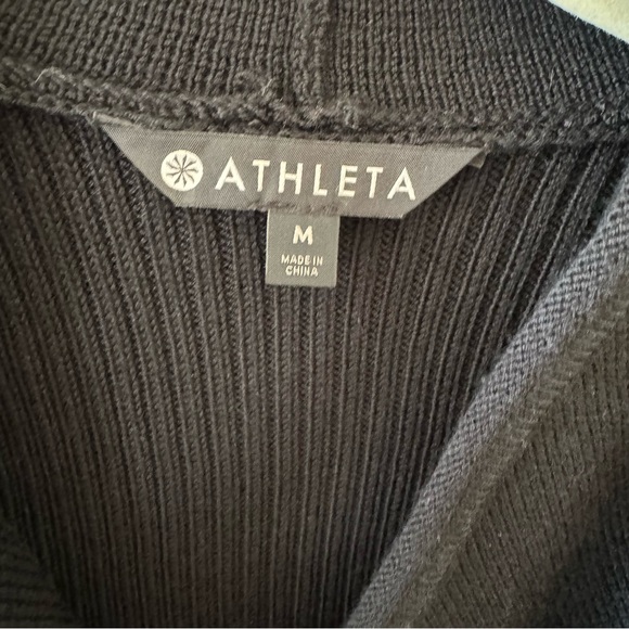 Athleta Sentinel Sweater Coat wool blend black medium - Picture 4 of 10
